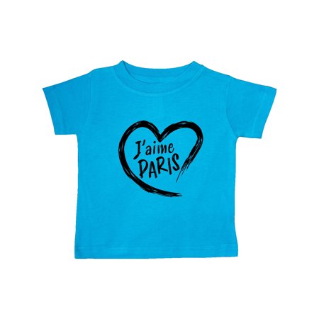 

Inktastic J aime Paris- I love Paris- heart Gift Baby Boy or Baby Girl T-Shirt