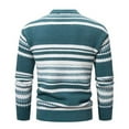 thumbnail image 2 of TFEOQRY Pullover Sweater for Men Jacquard Comfortable Knitwear Long Sleeved Turtleneck Sweater Top Sky Blue, 2 of 2