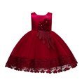 thumbnail image 5 of Vestido infantil Vestido de princesa Vestido de manga larga para actuación de piano Vestido de noche para anfitrión de niño de flores Cumpleaños, 5 of 5