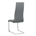 thumbnail image 2 of Leatherette Dining Chair with Breuer Style Set of 4 Gray, 2 of 5