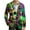 06-Green, variant on Men's Mardi Gras Jacket Carnival Corduroy Blazer Printed Soft Work Formal Warm Casual Coat 06-Green XXL