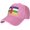 Pink, variant on Central African Republic Flag Men's Women's Casual Sandwich Baseball Cap - Adjustable Cotton Snapback Hat