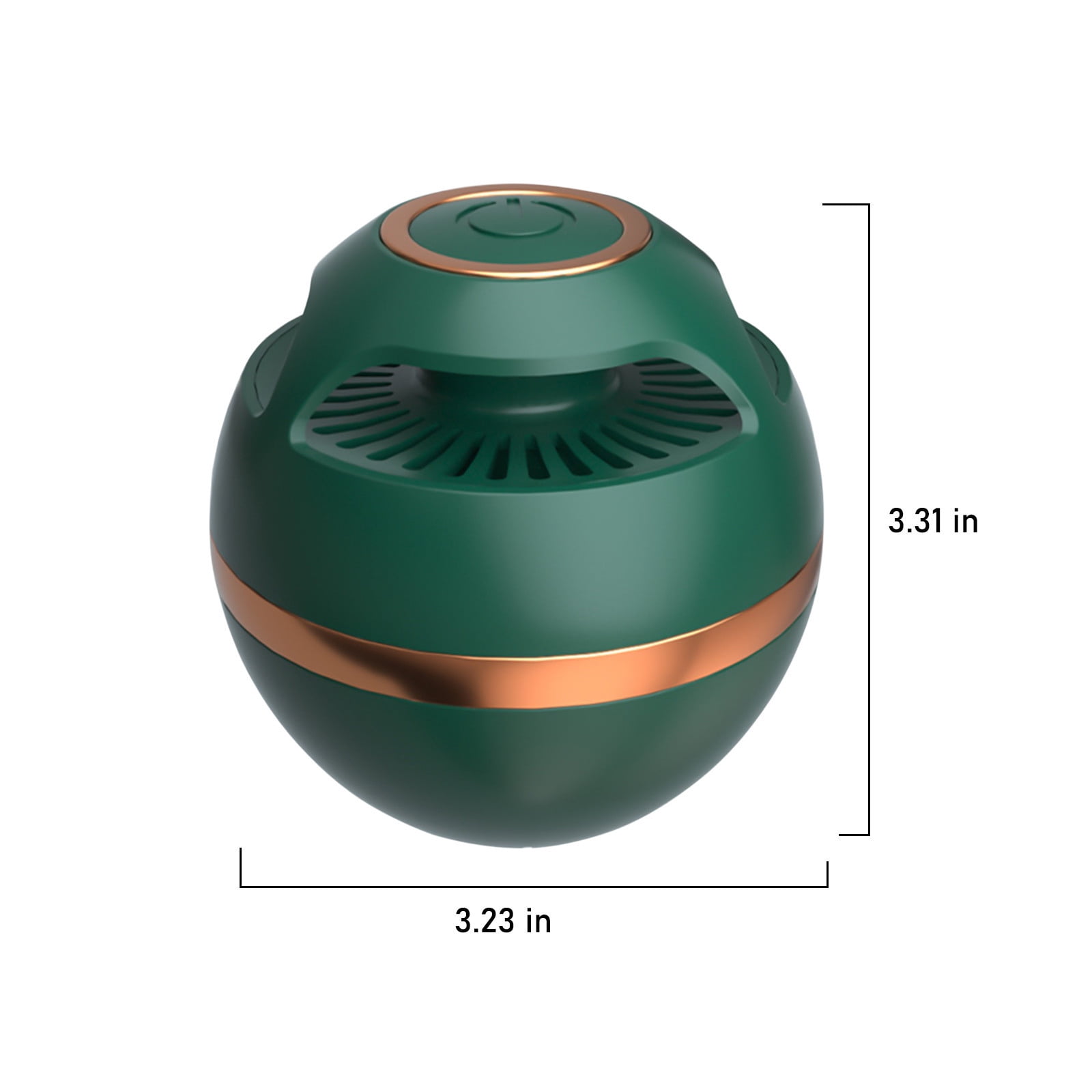 Compact Refrigerator Deodorizer with Ozone, Portable Mini Air Purifier for Fridge, Eliminates Odors Effectively, Rechargeable 1500mAh Battery, USB Charging, Home Kitchen Use (Green)