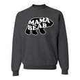 thumbnail image 2 of Wild Bobby, Mama Bear Animal Design, Animal Lover, Unisex Crewneck Graphic Sweatshirt, Charcoal, Large, 2 of 4