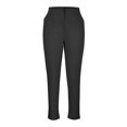 thumbnail image 4 of 2025 Ladies High Rise Work Pants Womans Slim Fit Pleated Work Business Casual Dress Pants Ankle Length (L, Black), 4 of 5