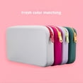 thumbnail image 3 of Makeup Bag Cosmetic Bag Makeup Pouch Travel Toiletry Bag Organizer Cute Makeup Brushes Storage Bag for Women Purple, 3 of 9