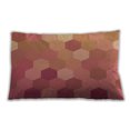 thumbnail image 1 of Ahgly Company Patterned Outdoor Rectangular Construction Cone Orange Lumbar Throw Pillow, 13 inch by 19 inch, 1 of 5