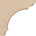 thumbnail image 3 of 2"W x 10"D x 10"H Thin Hughes Rough Cedar Woodgrain TimberThane Corbel, Primed Tan, 3 of 6
