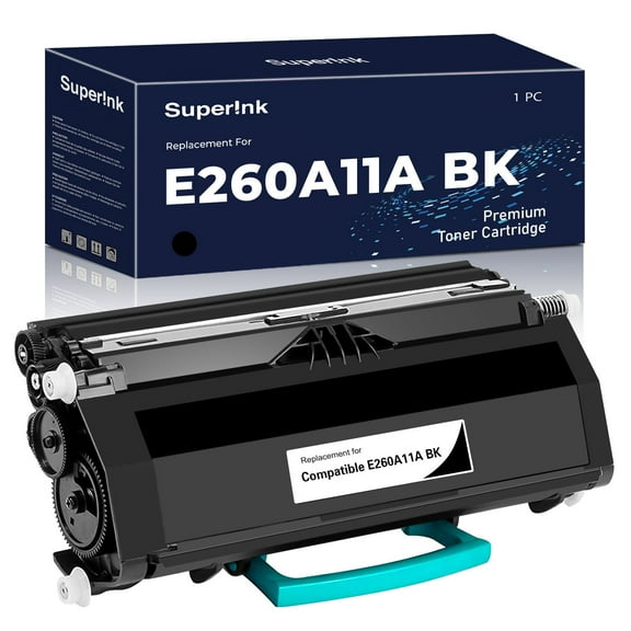 Compatible Lexmark E260 Toner Cartridge Black (E260A11A) By Superink