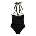 thumbnail image 4 of MKLEKYY Trajes De Baño Dama Women 1 Piece Swimwear Sexy Mesh Swimsuit Push Up High Waisted Bathing Suit Training Swimwear Bathing Sport Control Swimsuit Swimwear, 4 of 6