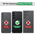 thumbnail image 2 of Compatible with Samsung Galaxy S23 Plus Case,Galaxy S23+ Plus Case with HD Screen Protector with Slide Camera Cover, 360°Rotation Ring Kickstand [Military Grade] Case for Galaxy S23 Plus,Blue, 2 of 15