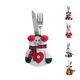 thumbnail image 5 of Advancent 1/6 Uds cuchara de Navidad tenedor bolsa Navidad Año Nuevo decoración único exquisito soporte para cubiertos organizador vajilla Kits de decoración para fiestas 1 7x10x13cm Advancent JJ16291-01, 5 of 6