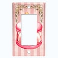 thumbnail image 5 of Metal Light Switch Plate Cover Giant Pink Strawberry Macaroon Stripes CAK045, 5 of 13