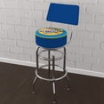 thumbnail image 4 of Los Angeles Lakers NBA Padded Swivel Swivel Bar Stool with Back, 4 of 6