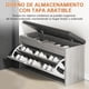 thumbnail image 3 of Banco Zapatero, Zapatero de 2 Niveles para Entrada, Organizador de Almacenamiento con Asiento Acolchado de Espuma, Estructura de Acero Reforzado, Asiento Color Gris, Capacidad de 12 Pares, 3 of 8
