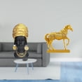 thumbnail image 2 of Estatua de mujer africana, figura de resina, adorno, estatua de caballo, figura de caballo, escultura creativa, adecuada para regalar, estante de ofic, 2 of 8