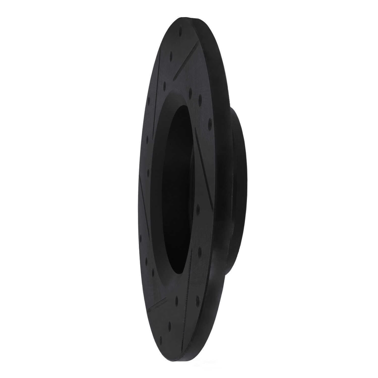 Dynamic Friction Company 633-76092R DFC Brake Rotor - Drilled And Slotted - Black