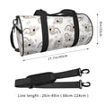 thumbnail image 2 of Fotbe Cartoon Koala Bolsa Deportiva de Lona Plegable con Estampado, Bolsa de Gimnasio con Bolsillo Seco/Húmedo, Bolsa de Viaje Ultraligera de Gran Capacidad, 2 of 6