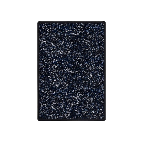 Kaleidoscope - Whimsical Area Rugs Dots Aglow, 5'4" x 7'8", Silver