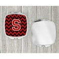 thumbnail image 4 of Letter S Chevron Black and Red   Compact Mirror, 4 of 4