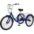 thumbnail image 5 of MOONCOOL Adult Tricycle 7 Speed, Three Wheel Bikes for Seniors, Adults, Teenagers, 20/24/26-Inch Wheels, Cargo Basket, Multiple Colors, 5 of 10