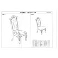 thumbnail image 4 of ACME Vendome Faux Leather Tufted Dining Side Chair in Cherry Set of 2, 4 of 6