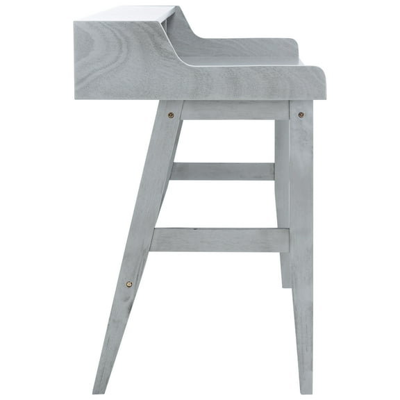 SAFAVIEH Wrigley Solid Writing Desk w/ 2 Shelves, Dark Grey