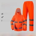 Reflective raincoat rain pants suit traffic Road Administration