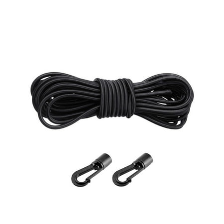 

2pcs 6mm Strong Elastic Rope Bungee Shock Cord Stretch String Tie Down DIY Jewelry Making Outdoor Project Tent Boat Backage