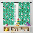 thumbnail image 5 of Blackout Kids Curtains,Green Christmas Snowman Pattern Childrens Insulated Curtains Set Of 2,Bedroom Essentials,Toddler Room Decor 42"x54", 5 of 5