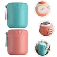 thumbnail image 3 of Shisuyan Breakfast Lunch Cup Plastic 2Pcs 430Ml, 3 of 8