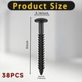 thumbnail image 3 of Vinyl Shutter Fasteners for Window Outside, Plastic Shutter Screws Exterior Window Shutter Pin Pegs 26PCS, 3 of 7