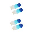 thumbnail image 3 of Sonducket 1Pair Belly Dancing Silk Fans Veils 180x90cm Long Folding Fan Blanco+Azul 2piezas, 3 of 4