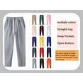 thumbnail image 5 of Men's Pants Sweat Pants Baggy Mens Sweatpants, Fleece Cargo Joggers for Men with Pockets, 5 of 9