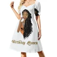 thumbnail image 2 of Vestido de manga corta Antártida Ropa Vestido femenino para mujer, 2 of 7