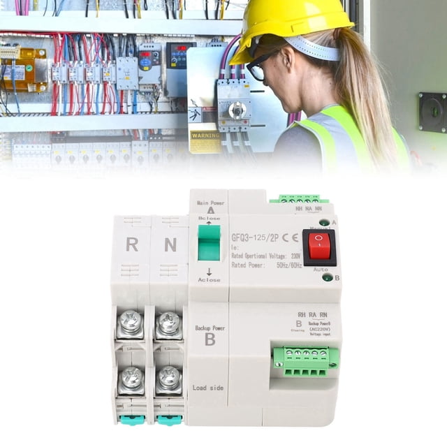 Interruptor de transferencia automática ANGGREK de doble potencia 2P