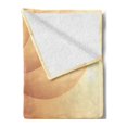 thumbnail image 2 of Snail Soft Flannel Fleece Throw Blanket, Abstract Spiral Helix Marine Shell Natural of Sea Calm Pattern, Cozy Plush for Indoor and Outdoor Use, 60" x 80", Camel Cream and Peach, by Ambesonne, 2 of 5