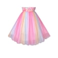 thumbnail image 5 of Girls Dress Multicolor Rainbow Floral Bloom Party Wedding Pageant 8 Years, 5 of 6