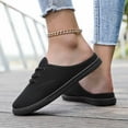thumbnail image 6 of Womens Shoes,Slippers Casual Comfortable Unisex Flat Slide Sandals Slippers for Home Use,Womens Slippers,Z03 Black,6, 6 of 8