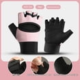 thumbnail image 2 of 1 Pair Essential Training & Weightlifting Gloves, Fingerless Workout Gloves, for Secure Hold and Palm Padding Protection, 2 of 5