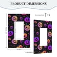 thumbnail image 5 of ZICANCN Outlet Covers Wall Plate, Neon Pumpkin Autumn Fantasy Light Switch Cover Decorative, Duplex Toggle Combo 1-Gang, 5 of 9