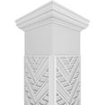 thumbnail image 4 of Ekena Millwork 8"W x 8'H Craftsman Classic Square Non-Tapered Gilcrest Fretwork Column w/ Tuscan Capital & Tuscan Base, 4 of 8