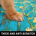 thumbnail image 4 of Dog Food Mat, 16" x 24" Flower Absorbent Dog Cat Bowl Mat for Food and Water, Cute Anti-Slip Rubber Pet Feeding Rug Protect Floors, Placemat for Feeding & Watering Supplies, Green, 4 of 6