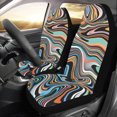 thumbnail image 2 of Liquid Pattern Print Design 02 Universal Fit Car Seat Covers, 2 of 2