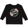 thumbnail image 3 of Inktastic Big Sister with Flower Circle Girls Long Sleeve Toddler T-Shirt, 3 of 5