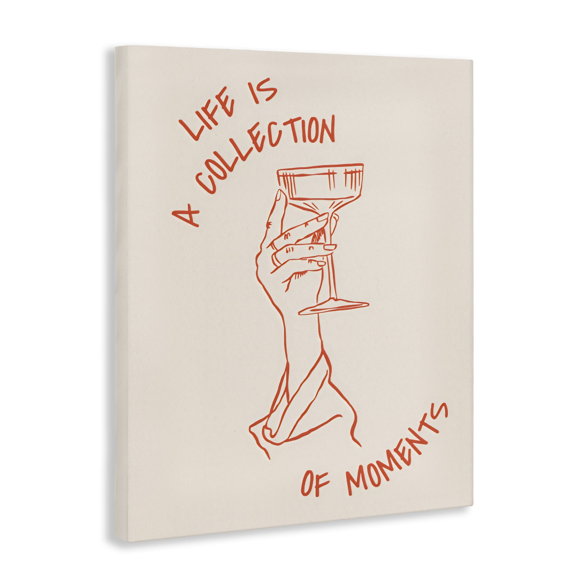 Stupell Industries Life Is A Collection of Moments Toast Canvas Wall Art, design by The Prints Vibe