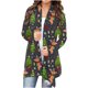 thumbnail image 2 of Camiseta de manga larga para mujer a la moda, cárdigan de Navidad con frente abierto de otoño, prendas de vestir exteriores holgadas, blusa estampada, abrigo, Tops Fridja po3021, 2 of 6