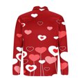 thumbnail image 4 of Blusa y camisa de manga larga con cuello vuelto para hombre, jersey de solapa con cremallera de manga larga, blusa informal con estampado de San Valentín para hombre, blusa de poliéster, 4 of 5