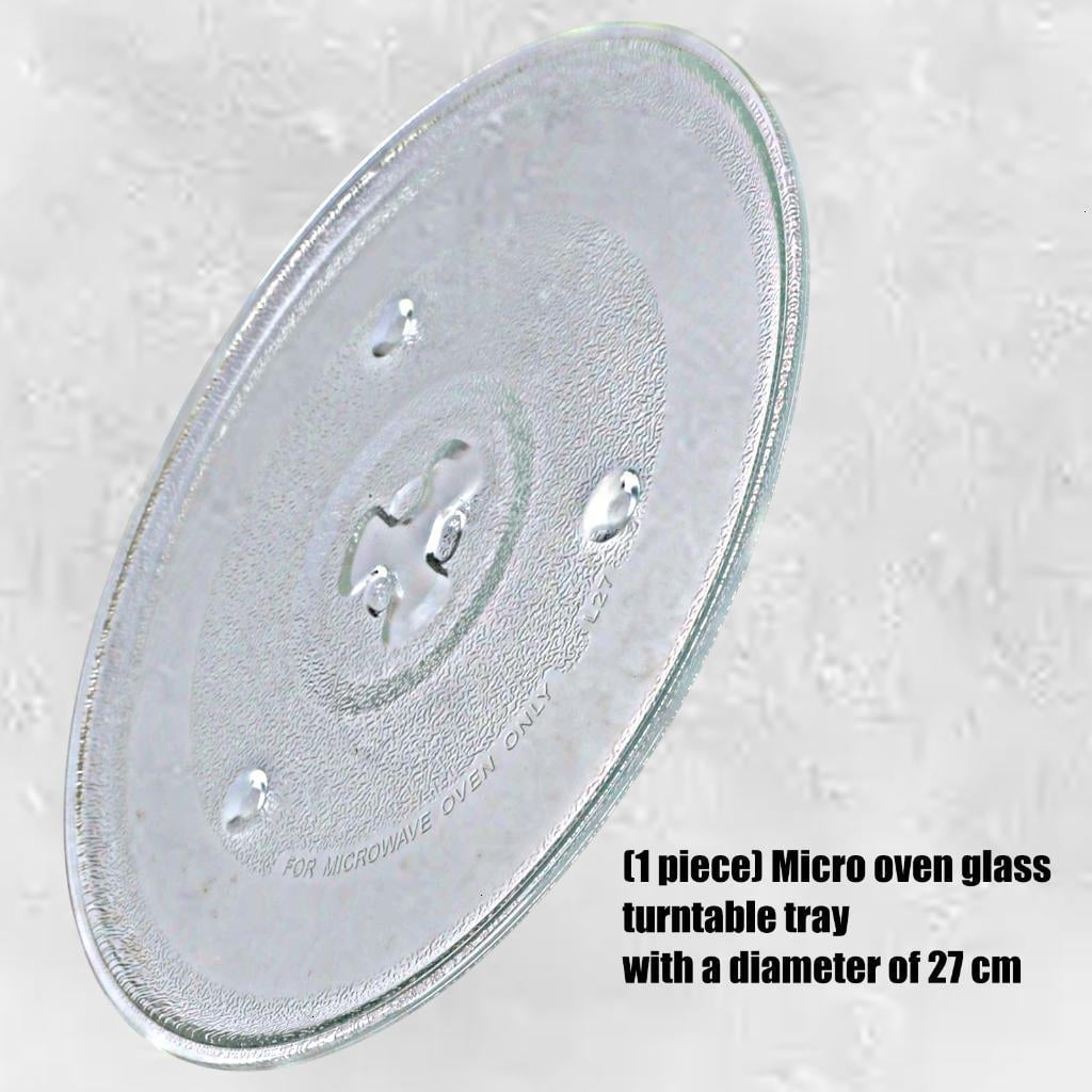 27cm Microwave Glass Turntable Tray Dishwasher Safe Replacement Plate for Microwave Accessories
