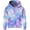 Purple Galaxy, variant on Unisex Kids Sweatshirt For Girls 4-14 Years Galaxy Hooded Kangaroo Pocket Pullover Hoodies